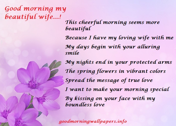 50 Good Morning Poems for Wife Sweet Romantic poetry for. 