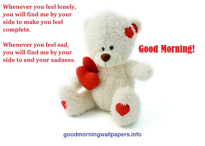 Teddy Bear Image with Quote