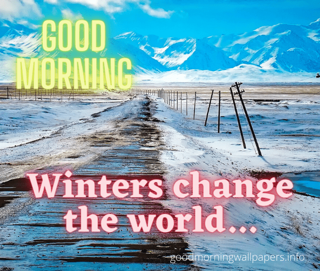 Good Morning Winter Images HD with Quotes