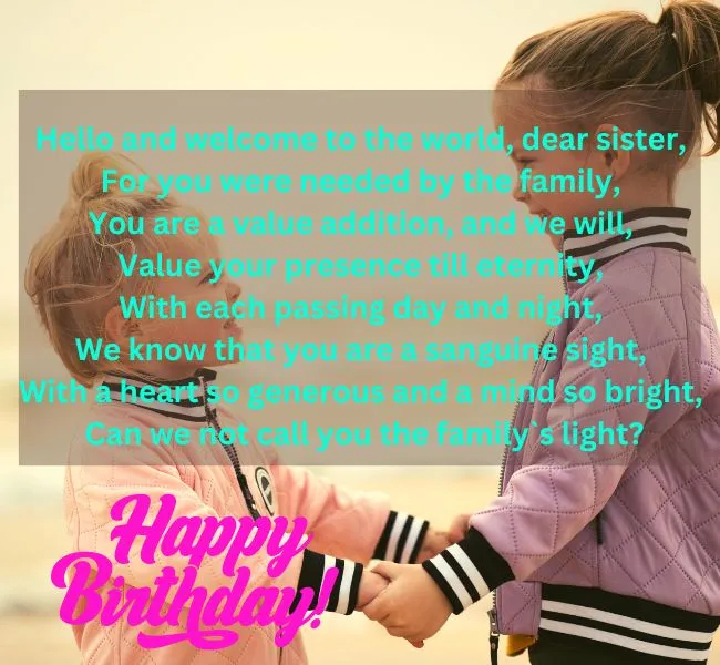 Birthday Wishes Poems For Sister